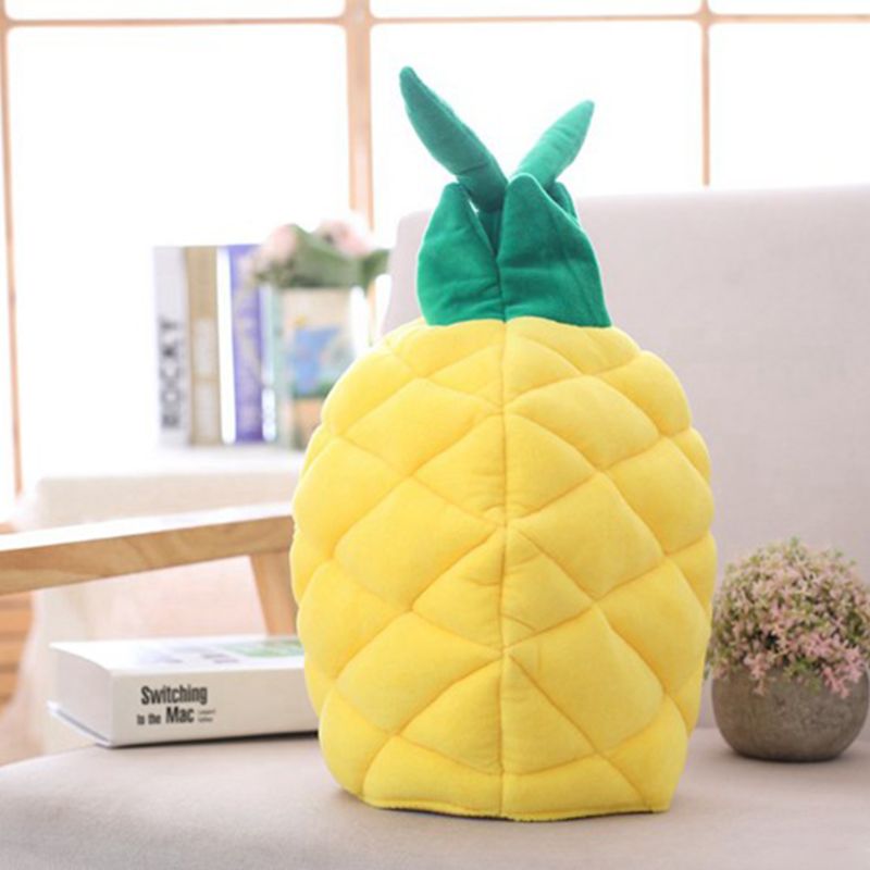 Santa Hat Plush - Lustige Ananas-Frucht-Plüschmütze, Weihnachten, Cosplay, Party, Kostüm,