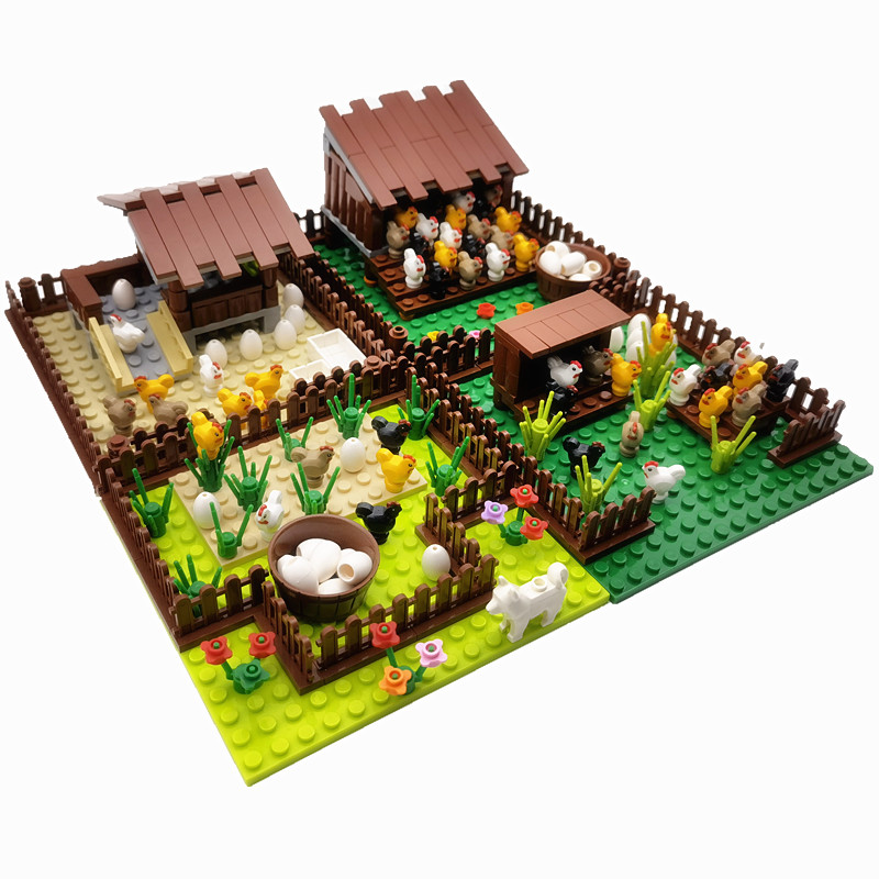 Lego Set Creator - Kreative Stadt Bauernhof Bausteine Tiere Set