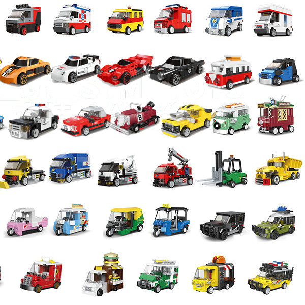 Lego Set Creator - DIY Racing Auto Bus Engineering Fahrzeug
