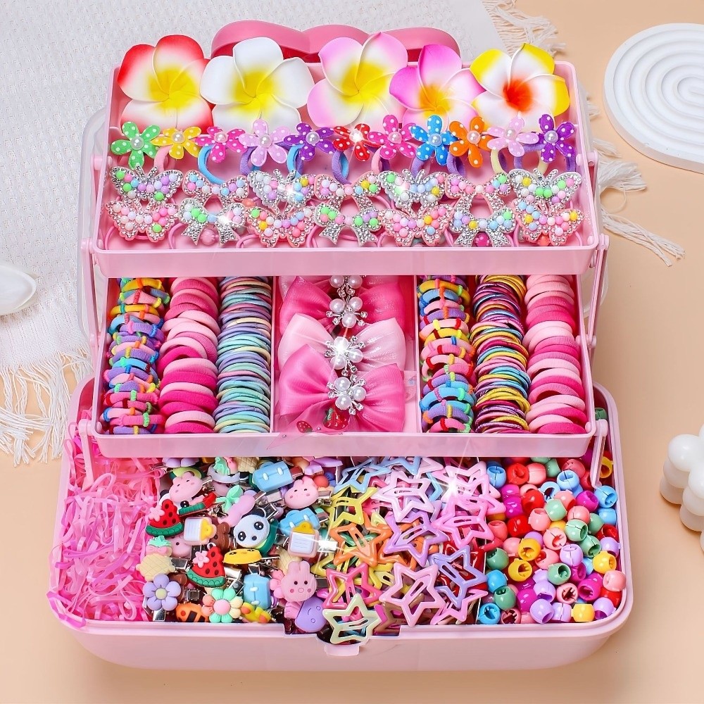 Ribbon Bow Gift - Hochelastisches Haarschmuck-Set mit Schleifen, schadet dem
