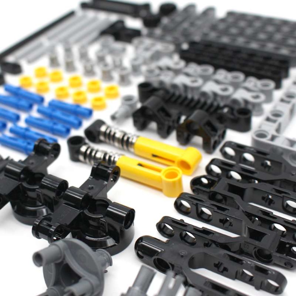 Lego Set Technic - 123-teiliges MOC-Set mit Technischen Teilen: Stifte,