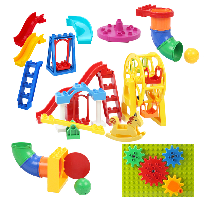 Lego Set Creator - Große Bausteine Spielplatz Pipeline Teile Rutsche