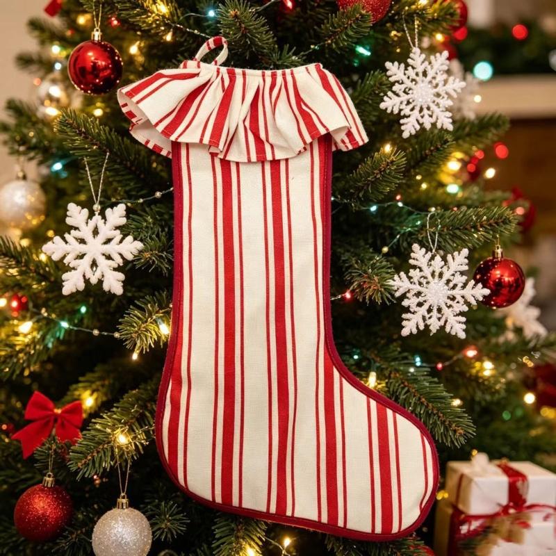 Weihnachtsstrumpf, Sackleinen, – Christmas Stocking Hanging Bewertung und Preis