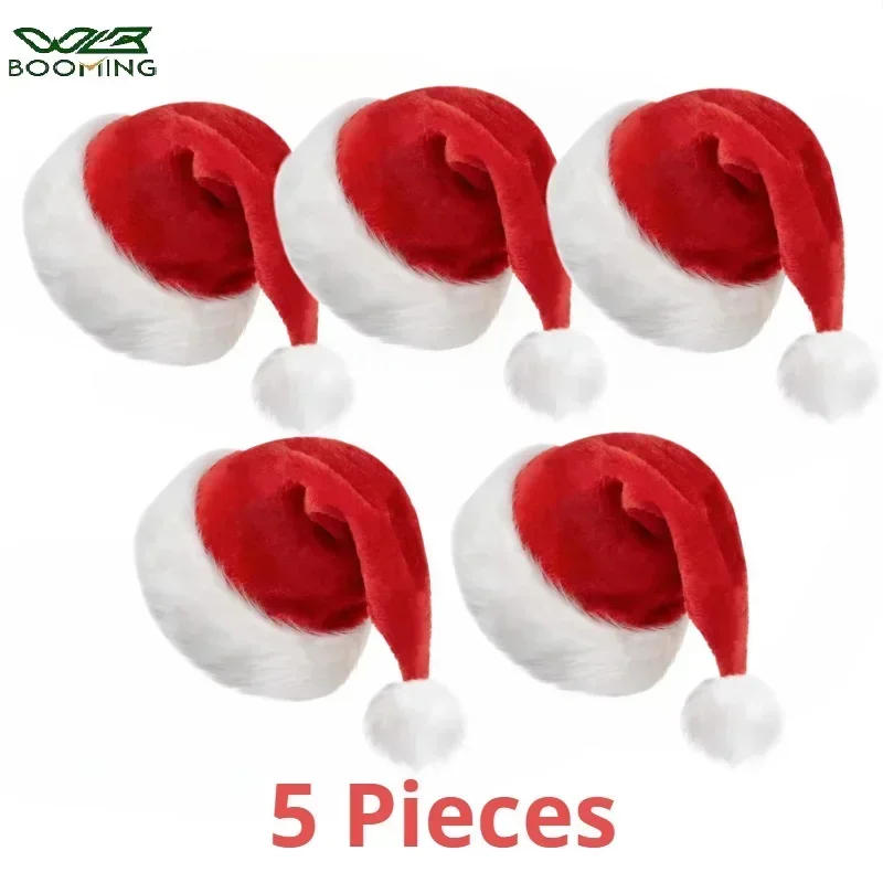 5/1PCS Weihnachten Hut Plüsch  – Santa Hat Plush Bewertung und Preis