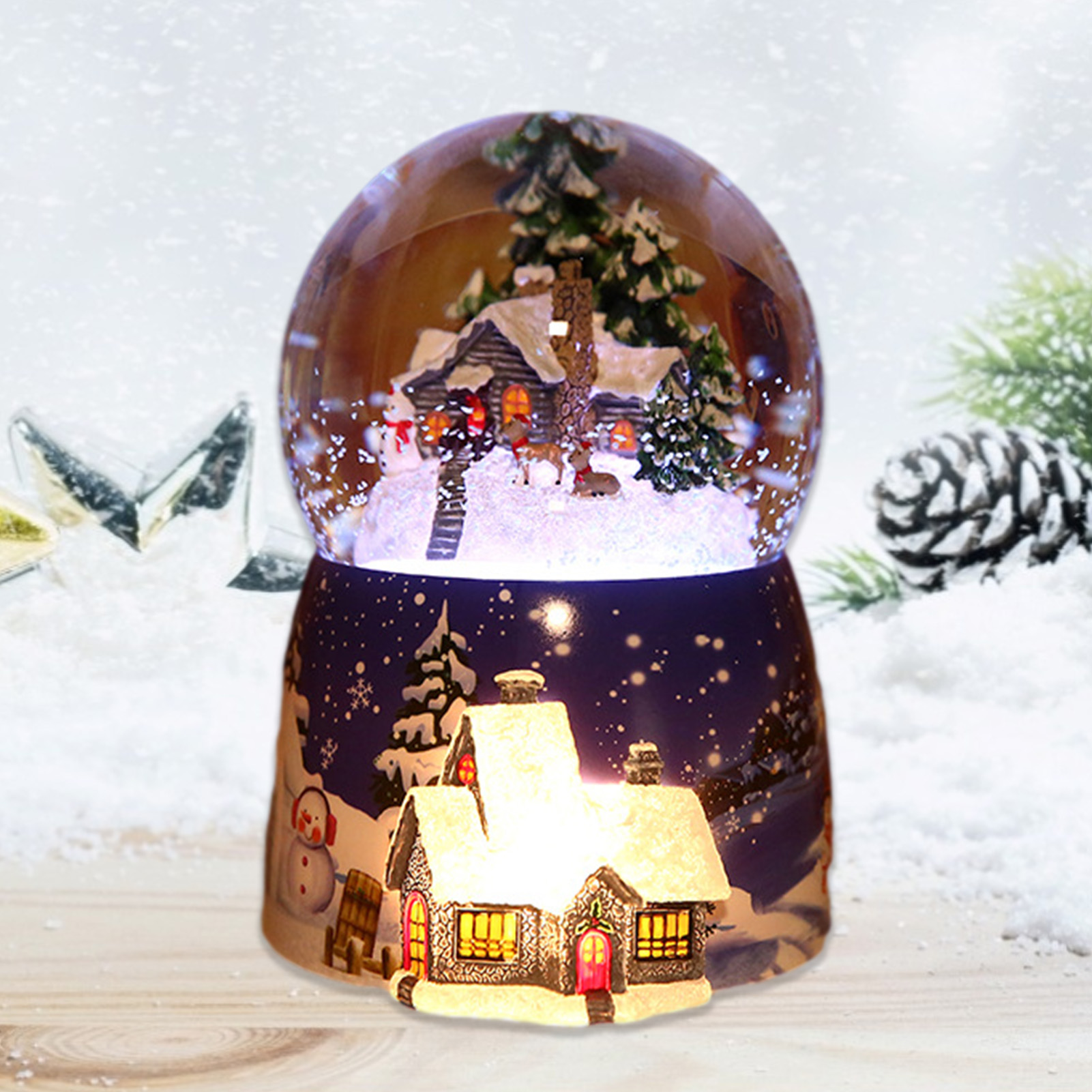 1 Stück Harz Spieluhr Kristall – Snow Globe Musical Bewertung und Preis