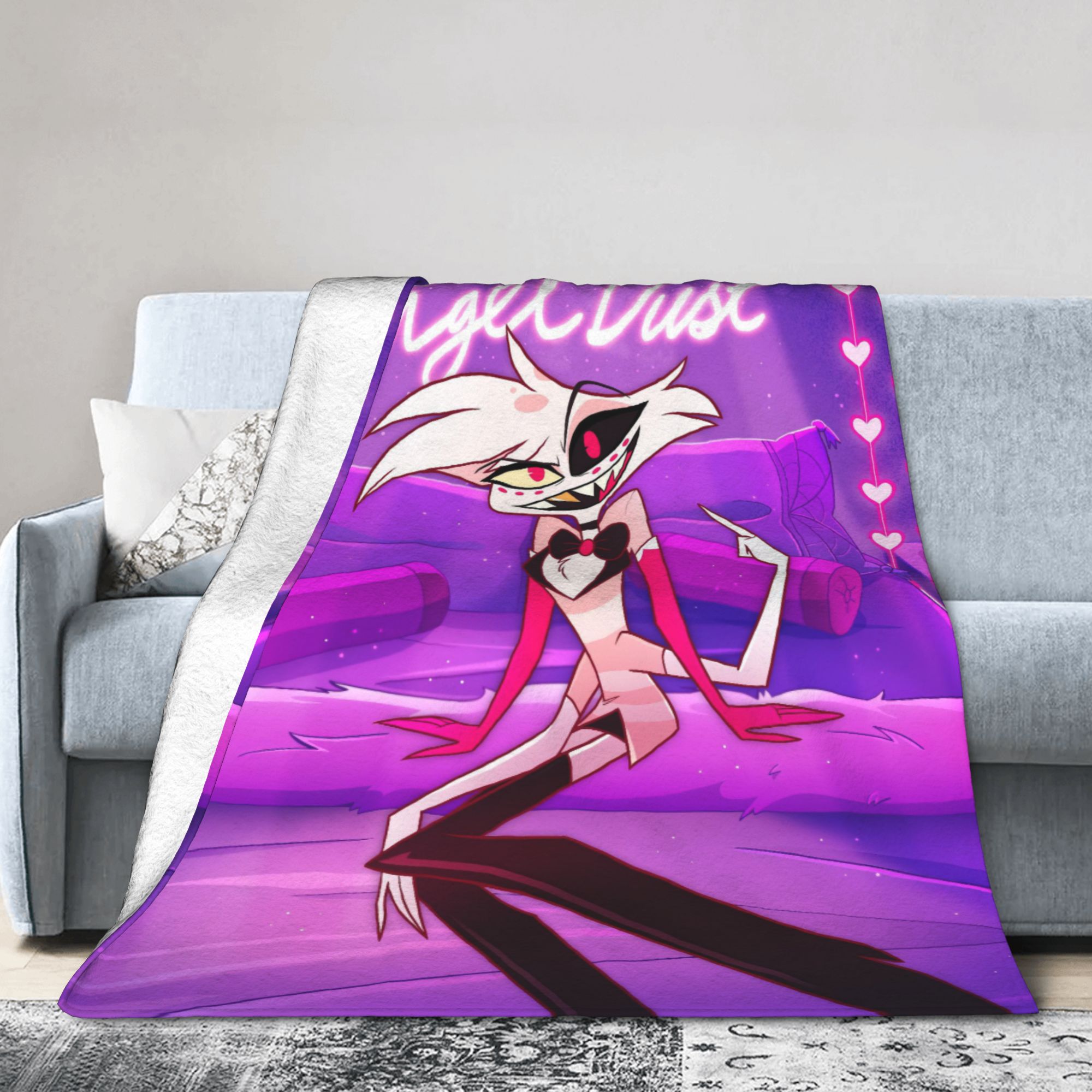 Cartoon Hazbins Hotels Angel D – Christmas Throw Blanket Bewertung und Preis