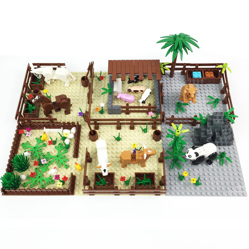 City MOC Bauernhof-Szene: Vieh – Lego Set Creator Bewertung und Preis