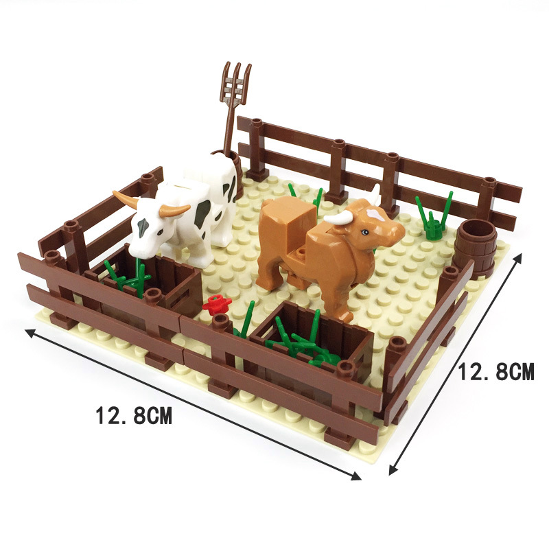 City MOC Bauernhof-Szene: Vieh – Lego Set Creator Bewertung und Preis
