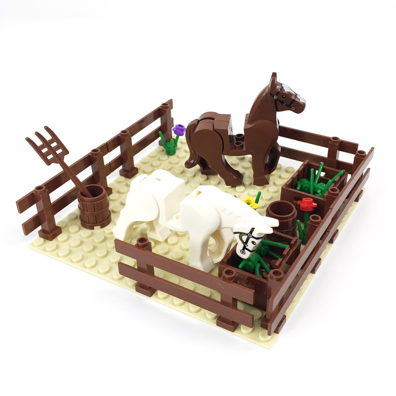 City MOC Bauernhof-Szene: Vieh – Lego Set Creator Bewertung und Preis