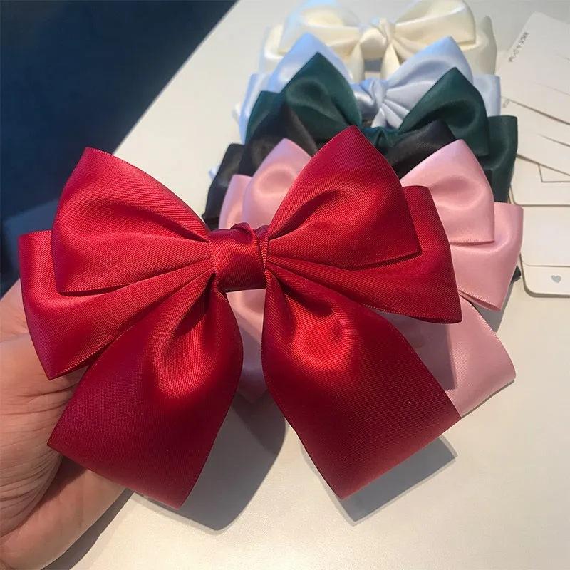Einfarbig Bogen Band Haar Clip – Ribbon Bow Gift Bewertung und Preis