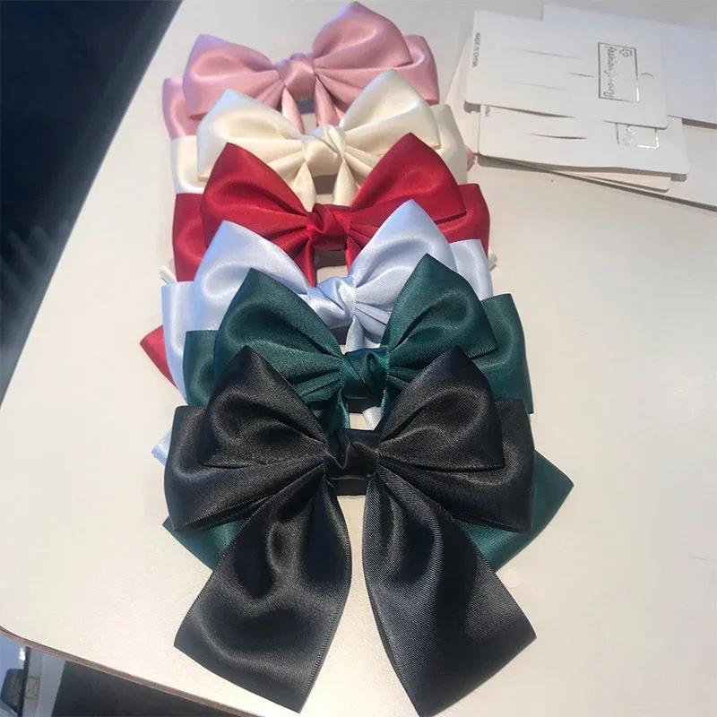 Einfarbig Bogen Band Haar Clip – Ribbon Bow Gift Bewertung und Preis