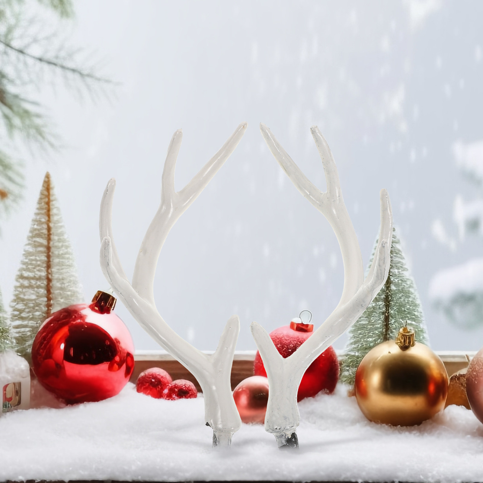 1 Paar Lebensechte Weiße Hirsc – Reindeer Antlers Headband Bewertung und Preis