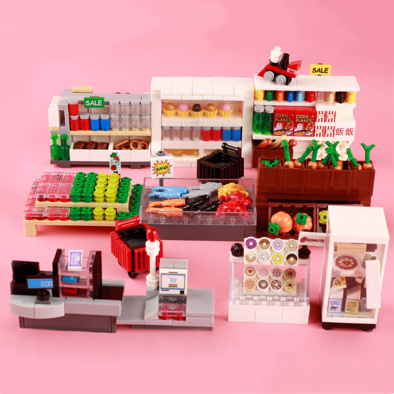 MOC Stadt Supermarkt Bausteine – Lego Set Creator Bewertung und Preis