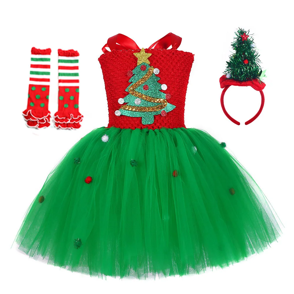 Weihnachten Kinder Tutu Kleid  – Elf Costume Christmas Bewertung und Preis