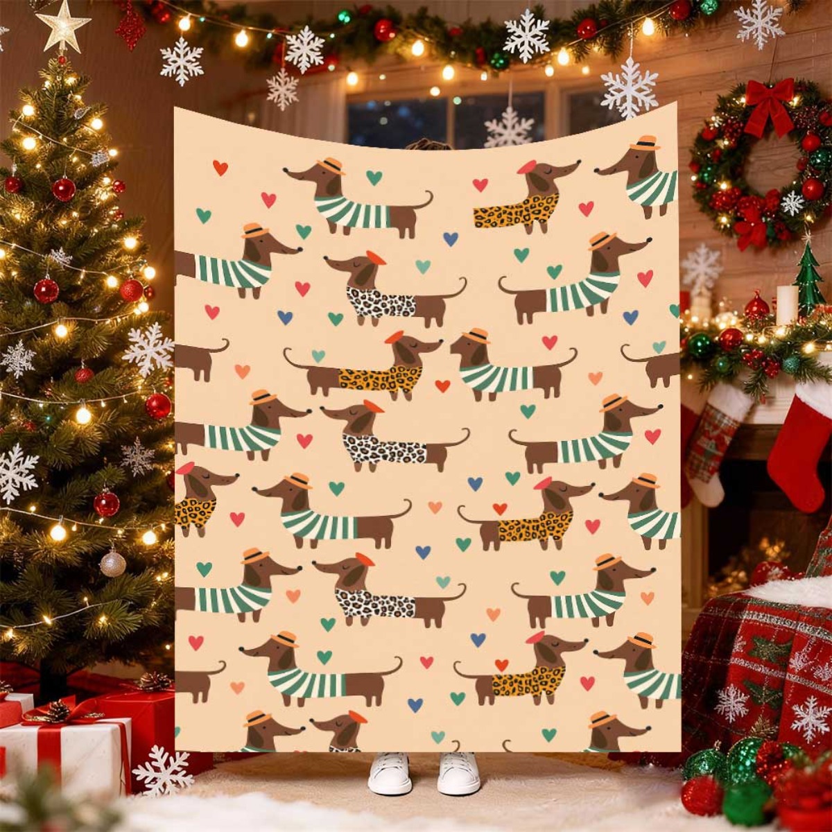 Niedliche Weihnachts-Dackel-Hu – Christmas Throw Blanket Bewertung und Preis
