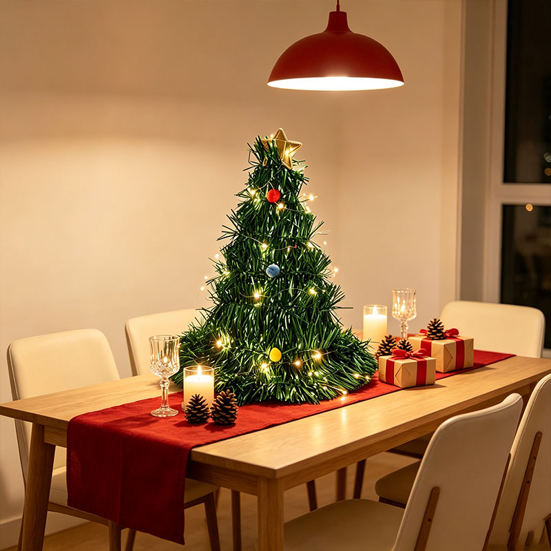 Faltbarer grüner Mini-Weihnach – Star Tree Topper Bewertung und Preis